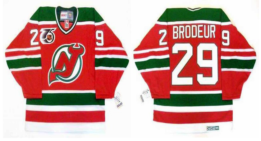 2019 Men New Jersey Devils 29 Brodeur red CCM NHL jerseys